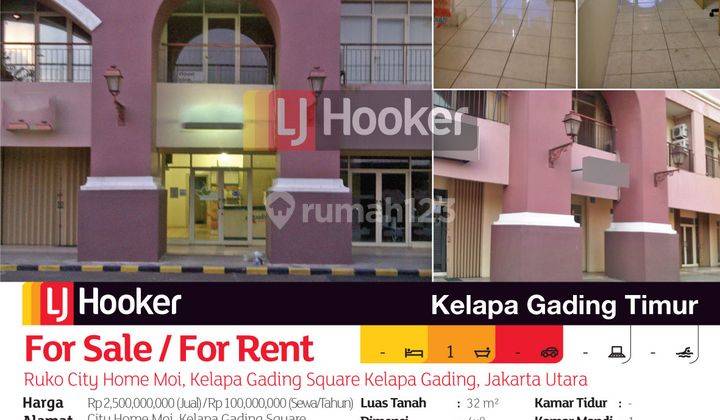 Ruko City Home Moi, Kelapa Gading Square Kelapa Gading, Jakarta Utara 2