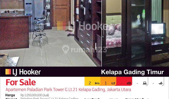 Apartemen Paladian Park Tower G Lt.21 Kelapa Gading, Jakarta Utara 2