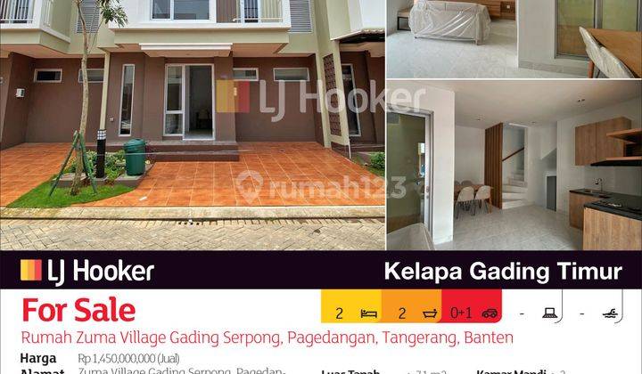 Rumah Zuma Village Gading Serpong, Tangerang, Banten 2