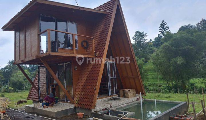 Rumah villa kayu di Megamendung Puncak Baru 2