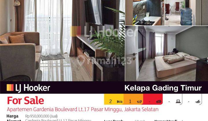 Apartemen Gardenia Boulevard Lt.17 Pasar Minggu, Jakarta Selatan 2