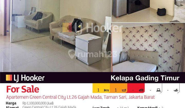 Apartemen Green Central City Lt.26 Gajah Mada, Taman Sari, Jakarta Barat 2