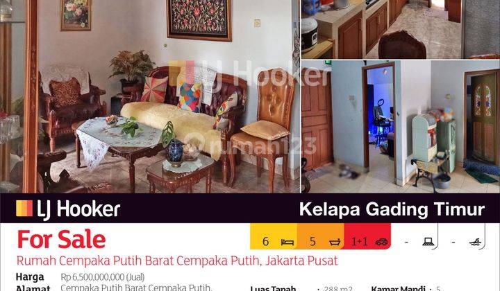 Rumah Cempaka Putih Barat Cempaka Putih, Jakarta Pusat 2