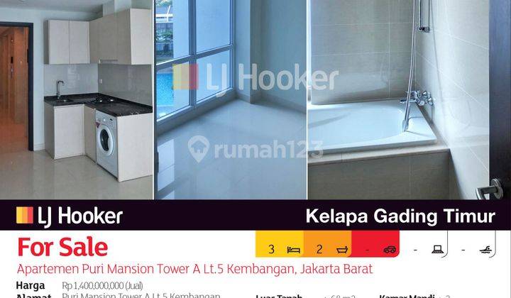 Apartemen Puri Mansion Tower A Lt.5 Kembangan, Jakarta Barat 2