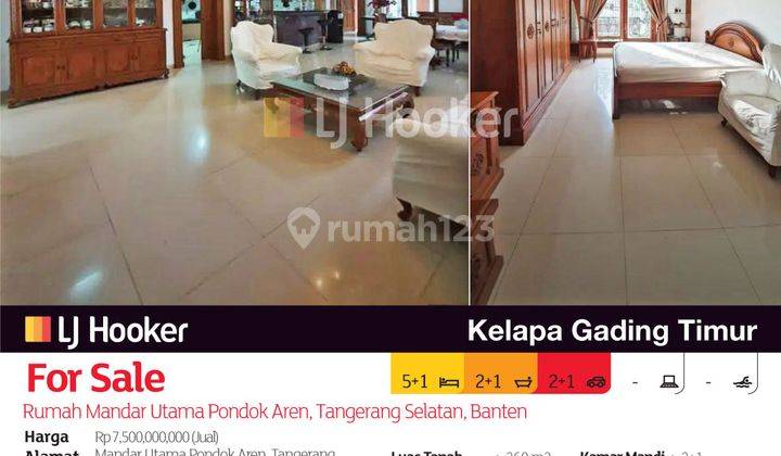 Rumah Mandar Utama Pondok Aren, Tangerang Selatan, Banten 2