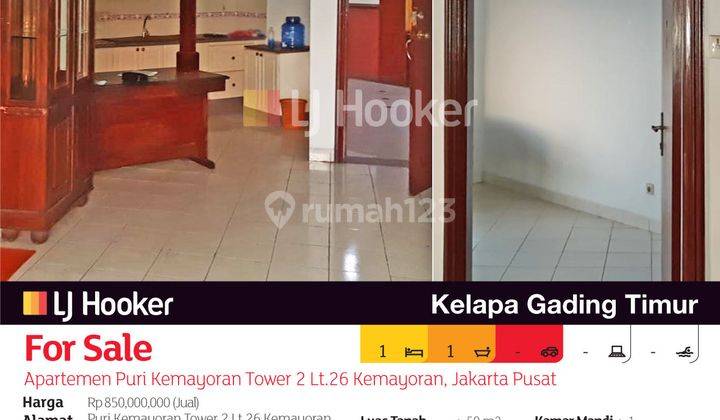 Apartemen Puri Kemayoran Tower 2 Lt.26 Kemayoran, Jakarta Pusat 2