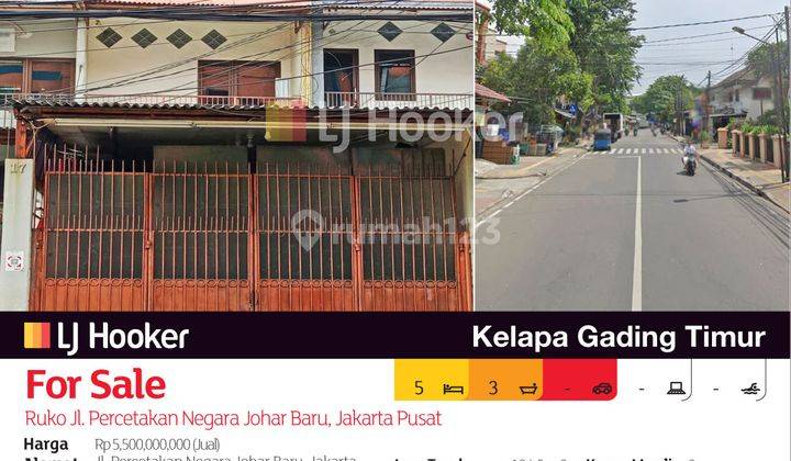 Ruko Jl. Percetakan Negara Johar Baru, Jakarta Pusat 2