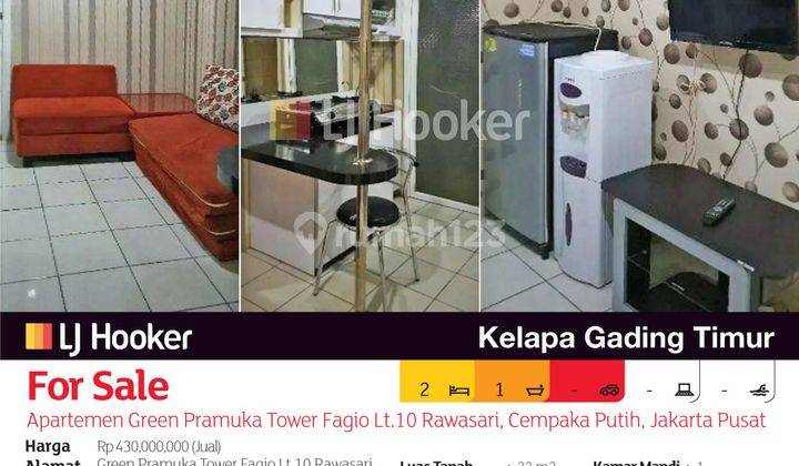 Apartemen Green Pramuka Tower Fagio Lt.10 Rawasari, Cempaka Putih, Jakarta Pusat 2