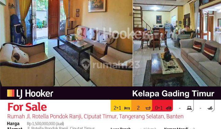 Rumah Jl. Rotella Pondok Ranji, Ciputat Timur, Tangerang Selatan, Banten 2