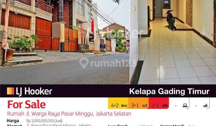 Rumah Jl. Warga Raya Pasar Minggu, Jakarta Selatan 2