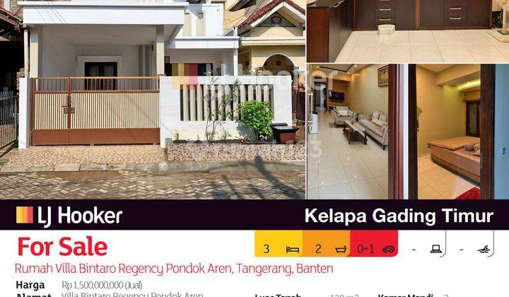 Rumah Villa Bintaro Regency Pondok Aren, Tangerang, Banten 2