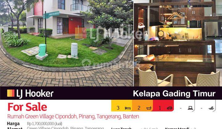 Rumah Green Village Cipondoh, Pinang, Tangerang, Banten 2