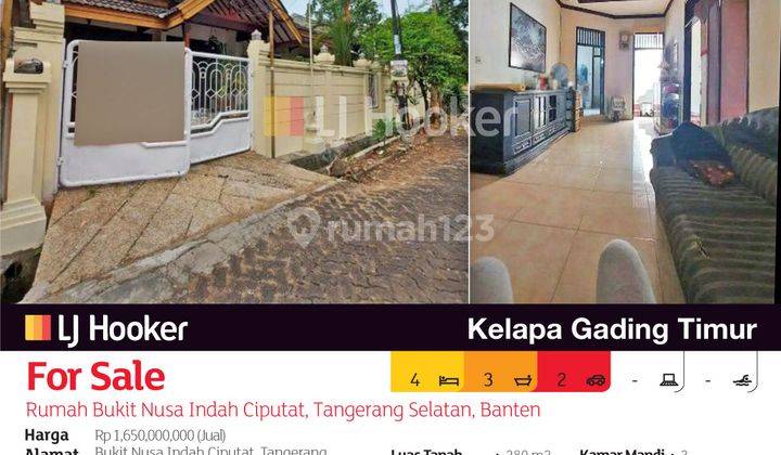 Rumah Bukit Nusa Indah Ciputat, Tangerang Selatan, Banten 2