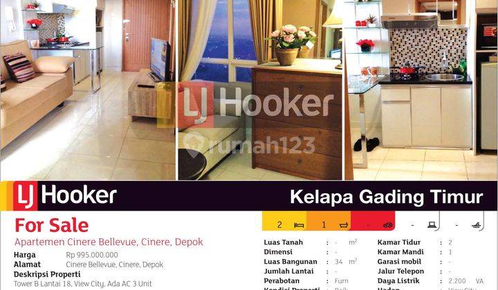 Apartemen Cinere Bellevue Tower B Lantai 18 Depok, Jawa Barat 2