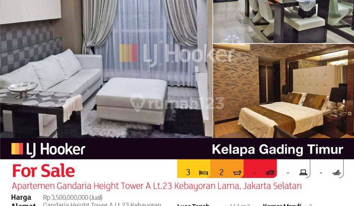 Apartemen Gandaria Height Tower A Lt.23 Kebayoran Lama, Jakarta Selatan 2