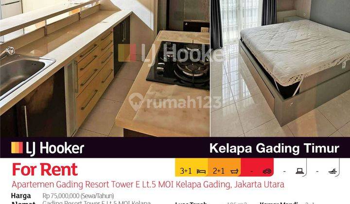 Apartemen Gading Resort Tower E Lt.5 Moi Kelapa Gading, Jakarta Utara 2