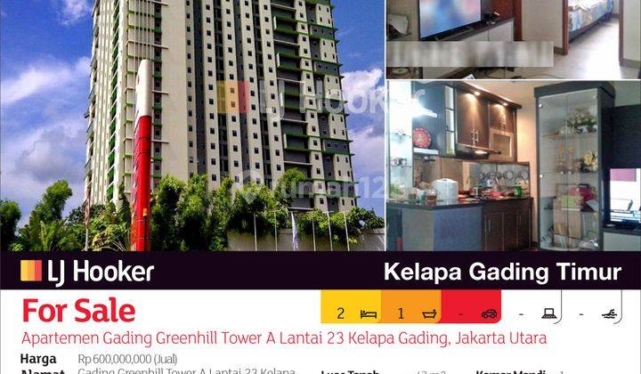 Apartemen Gading Greenhill Tower A Lantai 23 Kelapa Gading, Jakarta Utara 2