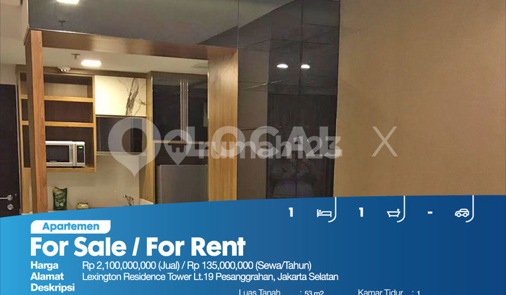 Apartemen Lexington Residence Tower Lt.19 Pesanggrahan, Jakarta Selatan 2