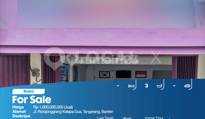 Rorojonggrang Shop House, Kelapa Dua, Tangerang, Banten 2