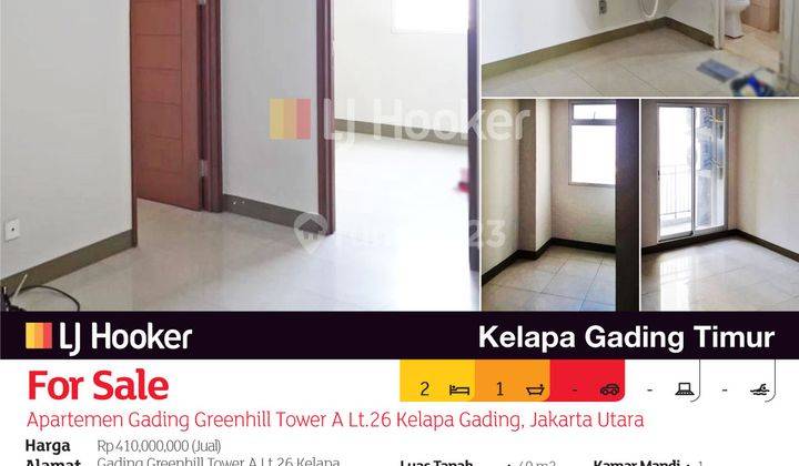 Apartemen Gading Greenhill Tower A Lt.26 Kelapa Gading, Jakarta Utara 2