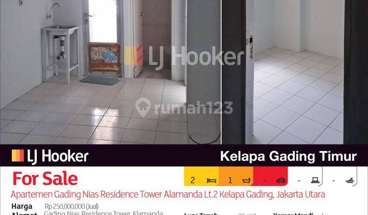 Apartemen Gading Nias Residence Tower Alamanda Lt.2 Kelapa Gading, Jakarta Utara 2