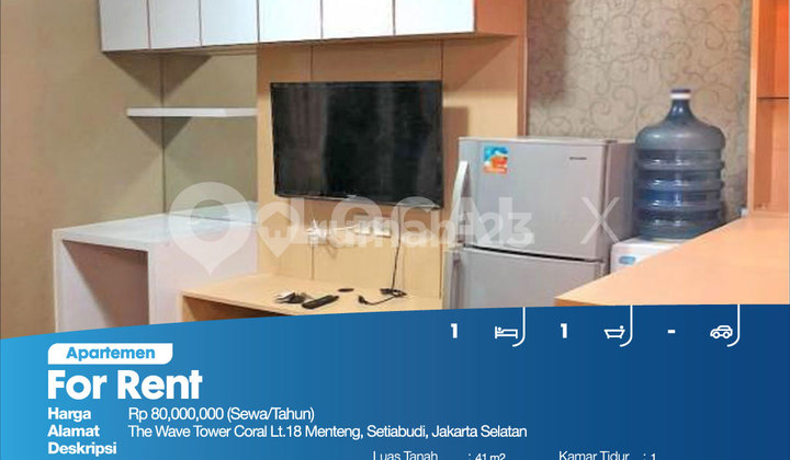 Apartemen The Wave Tower Coral Lt.18 Menteng, Setiabudi, Jakarta Selatan 2