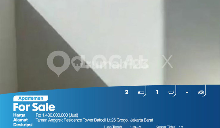 Apartemen Taman Anggrek Residence Tower Dafodil Lt.26, Tanjung Duren, Grogol, Jakarta Barat 2