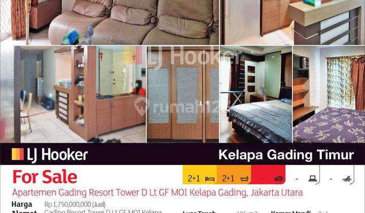 Apartemen Gading Resort Tower D Lantai Gf Moi Kelapa Gading, Jakarta Utara 2