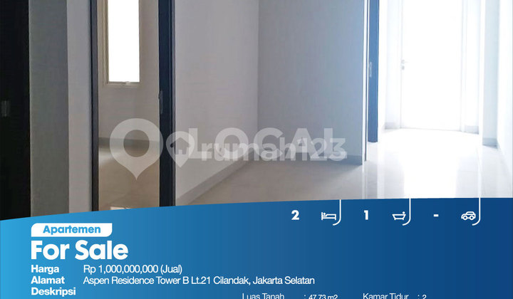 Aspen Residence Tower B 21st Floor Apartment, Cilandak, South Jakarta 2