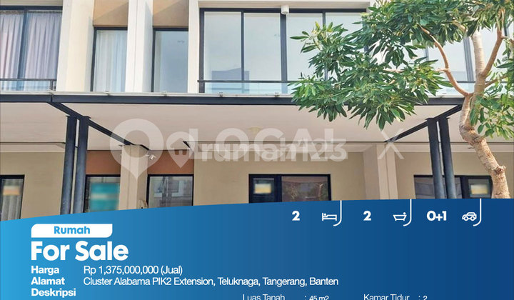 Rumah Cluster Alabama Pik2 Extension, Teluknaga, Tangerang, Banten 2