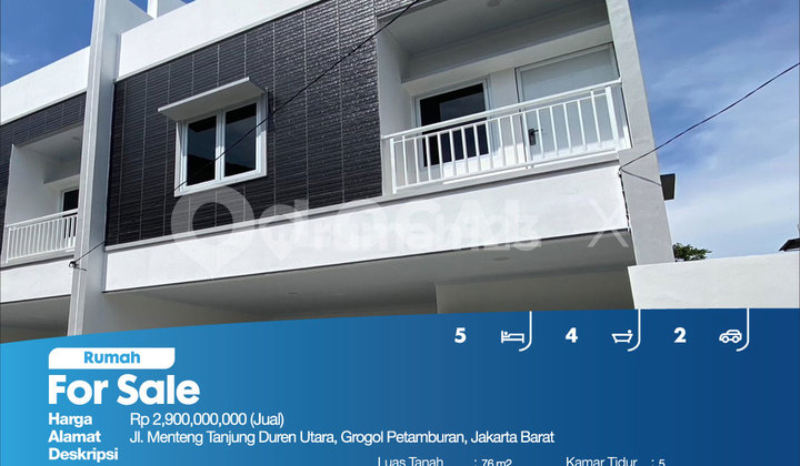 Rumah Menteng Tanjung Duren Utara, Grogol Petamburan, Jakarta Barat 2