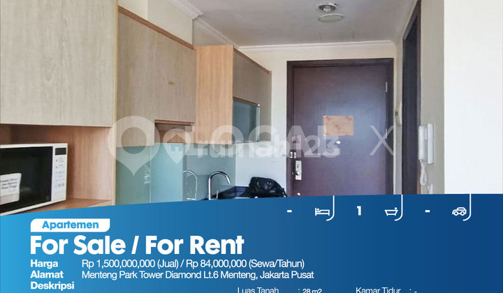 Apartemen Menteng Park Tower Diamond Lt.6 Menteng, Jakarta Pusat 2