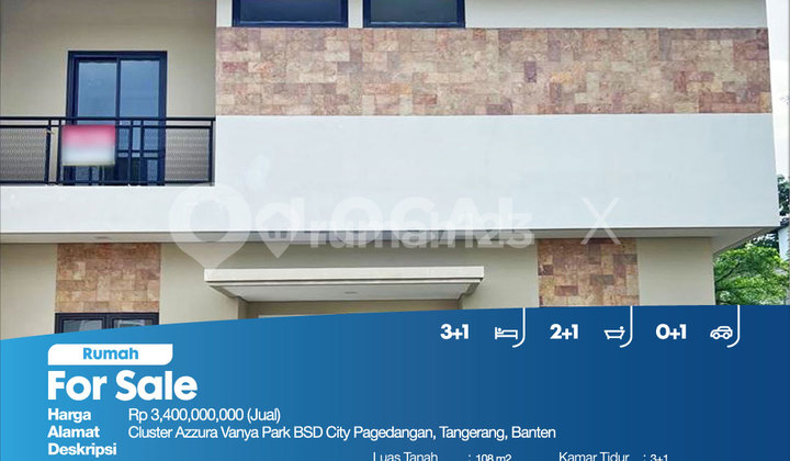 Azzura Vanya Park Cluster House, BSD City Pagedangan, Tangerang, Banten 2
