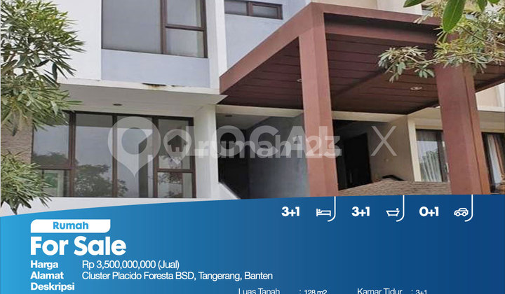 Placido Foresta BSD Cluster House, Tangerang, Banten 2
