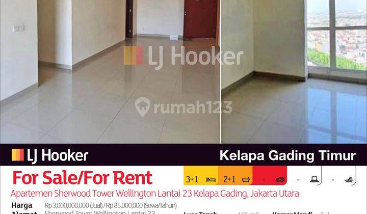 Apartemen Sherwood Tower Wellington Lantai 23 Kelapa Gading, Jakarta Utara 2