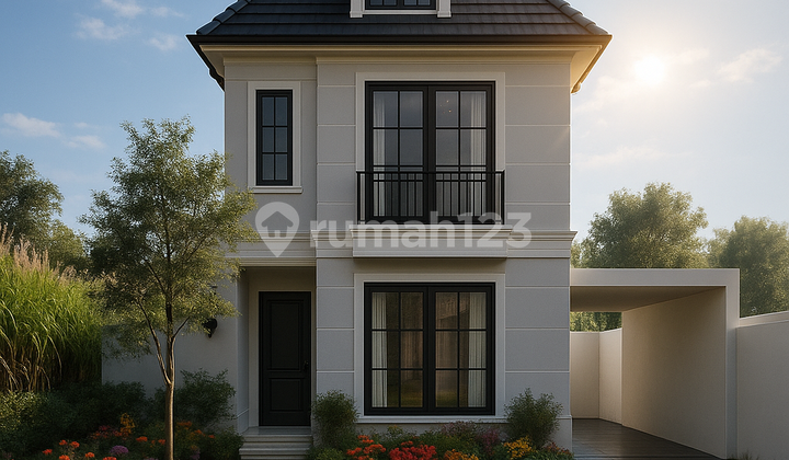 Rumah 2 Lantai Bergaya Eropa Modern, Desain Elegan & Lokasi Strategis Di Kota Malang