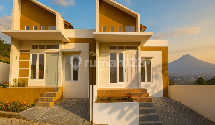 Elegant Residence with Modern Facade & Mountain View. Near Gadang Main Market, Favorite Schools, & Main Road Access to Malang.