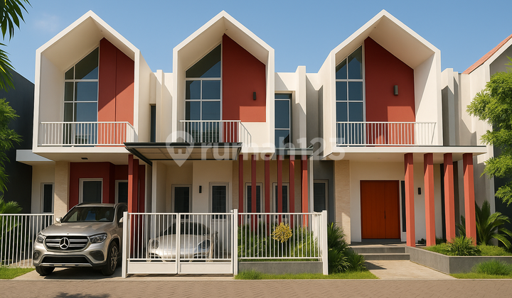 Rumah Hook 2 Lantai Scandinavian Di Pakis Malang – Posisi Depan Cluster