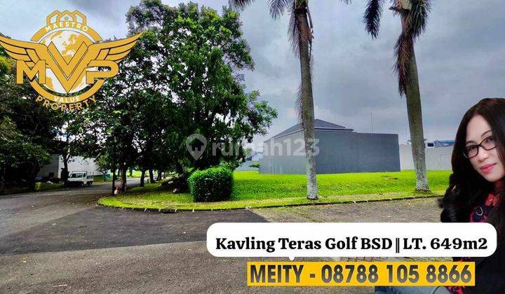 Kavling Bagus, posisi Hoek Di Teras Golf Bsd City Serpong Tangsel 2