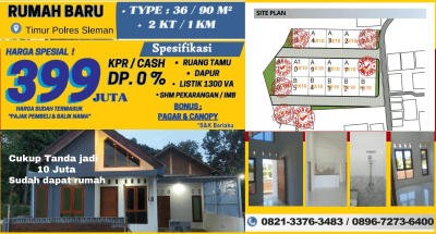 Rumah Baru Scandinavia Utara Mall Sch Pemda Sleman 399 Jutaan Yogyakarta  2