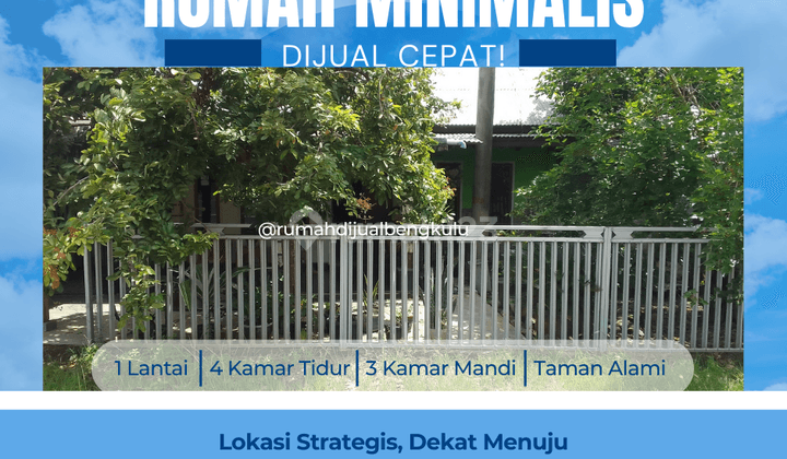 rumah minimalis strategis jalan utama 10 menit universitas bengkulu 1