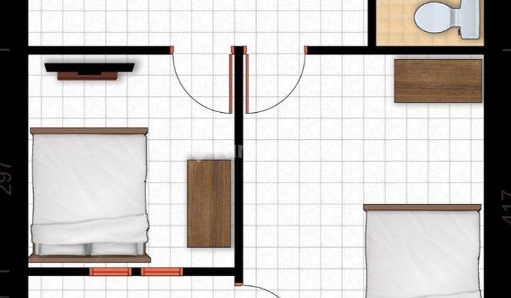 Rumah Baru 2 Lantai Nempel Gdc 10 Menit Dekat Stasiun Depok Lama 4