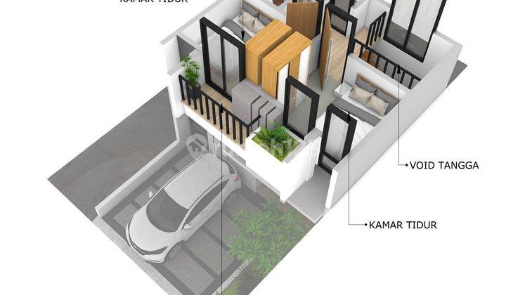 Rumah 2 Lt Scandinavian Premium 600 Jutaan 15 Menit St. Depok Lama 18