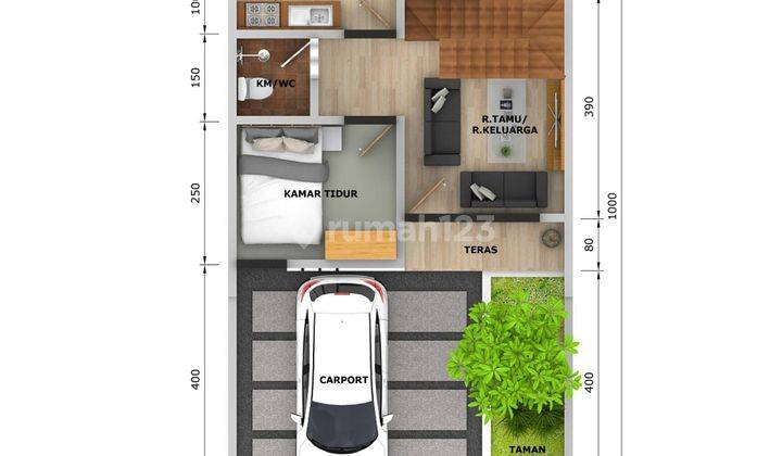 Rumah 2 Lt Scandinavian Premium 600 Jutaan 15 Menit St. Depok Lama 17
