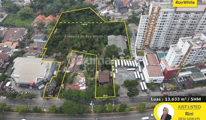 Warung Jati Raya Pejaten Luas 1,3 Hektar Tanah Kavling Komersial