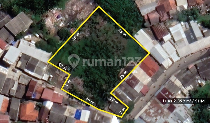 Pasar Parung Raya Luas 2399 Dekat Ramayana Ciplaz Jakarta Bogor 