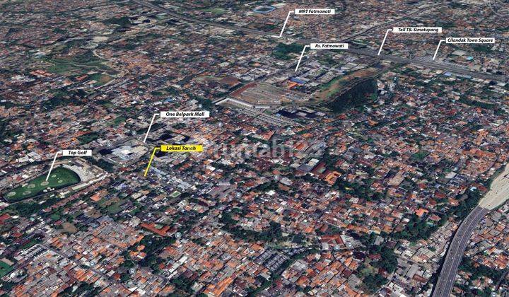 Fatmawati tanah luas 293 posisi hoek dalam cluster 2