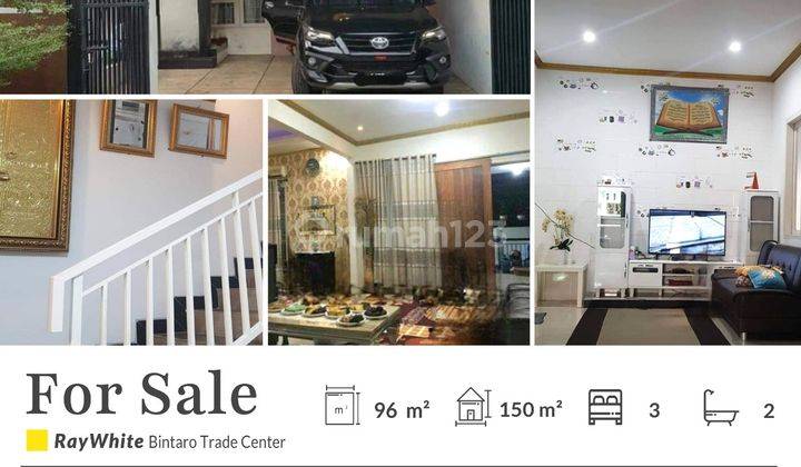 Dijual Rumah Bagus 2 Lantai di Cluster Serua Permai Ciputat 2