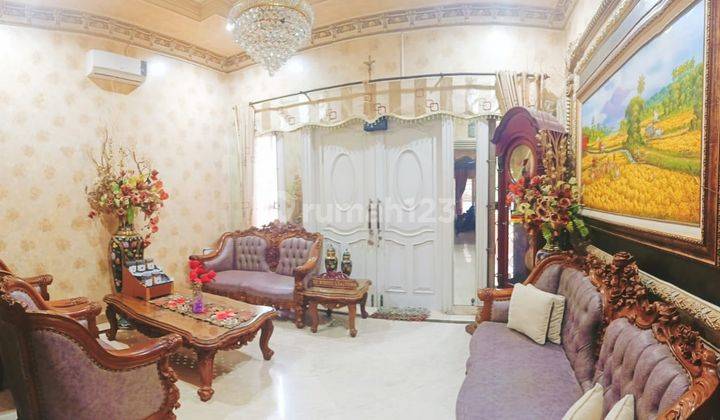 Mewah Bak Istana Sultan Rumah Classic Mediterania 2 Lantai Gayungsari Surabaya Full Furnish Kolam Renang Harga Bu 7.5m Nego 2