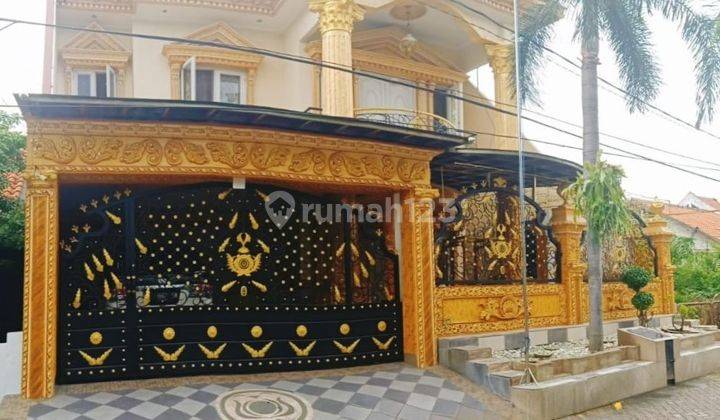 Mewah Bak Istana Sultan Rumah Classic Mediterania 2 Lantai Gayungsari Surabaya Full Furnish Kolam Renang Harga Bu 7.5m Nego 1